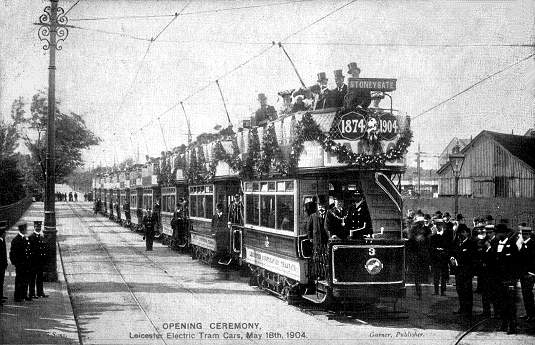 Leicester Corporation Tramways, Opening Ceremony