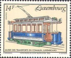 Luxembourg Tram Stamp